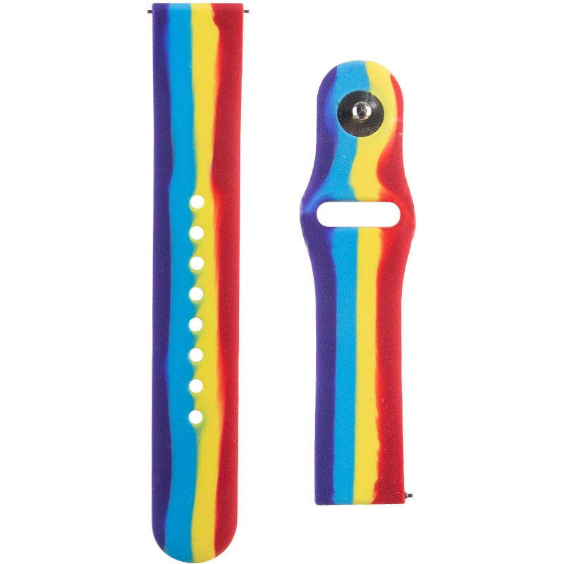 Силиконовый ремешок Rainbow для Xiaomi Amazfit/Samsung 20 mm смотреть фото №1