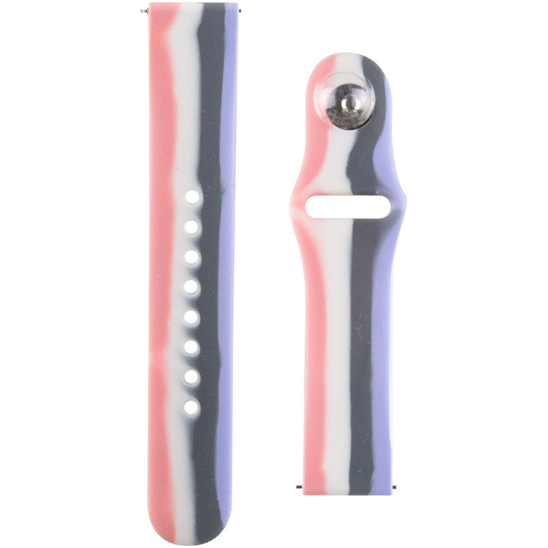 Силиконовый ремешок Rainbow для Smart Watch 20mm на картинке №1