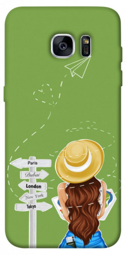 Чехол itsPrint Travel girl для Samsung G935F Galaxy S7 Edge