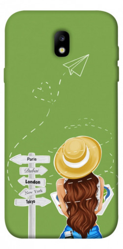 Чехол itsPrint Travel girl для Samsung J730 Galaxy J7 (2017)