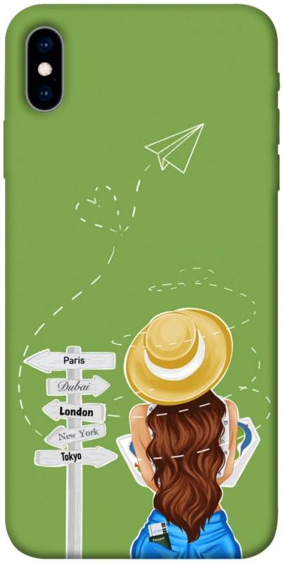 Чехол itsPrint Travel girl для Apple iPhone X (5.8"), lifestyle, купить оптом с доставкой