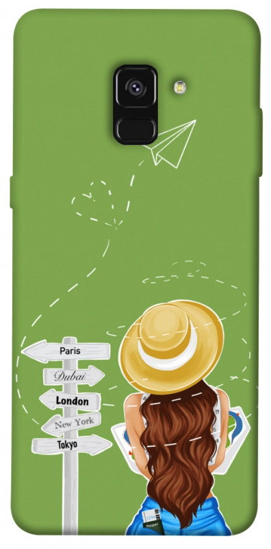Чехол itsPrint Travel girl для Samsung A530 Galaxy A8 (2018), lifestyle, купить оптом с доставкой
