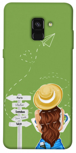 Чохол itsPrint Travel girl для Samsung A530 Galaxy A8 (2018)