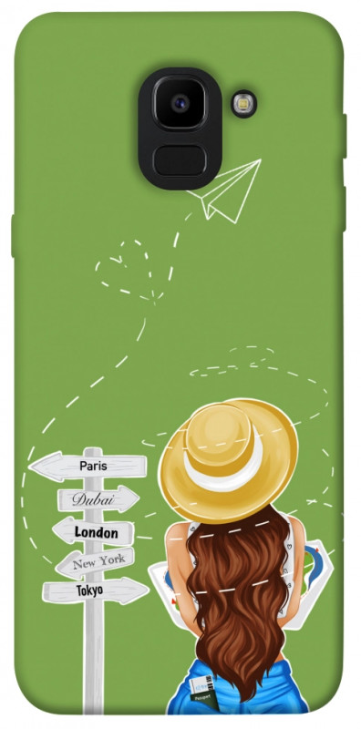 Чехол itsPrint Travel girl для Samsung J600F Galaxy J6 (2018), lifestyle, купить оптом с доставкой