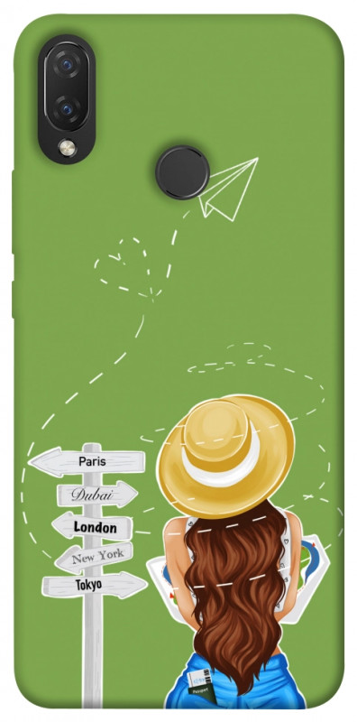 Чехол itsPrint Travel girl для Huawei P Smart+ (nova 3i), lifestyle, купить оптом с доставкой