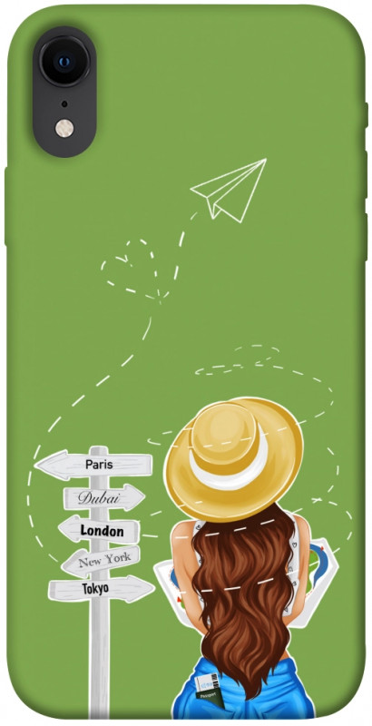 Чехол itsPrint Travel girl для Apple iPhone XR (6.1"), lifestyle, купить оптом с доставкой