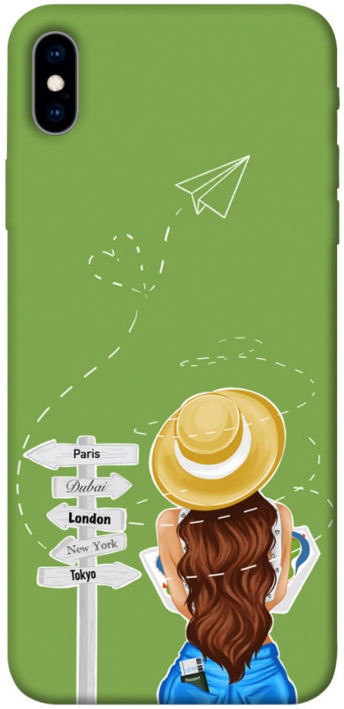 Чехол itsPrint Travel girl для Apple iPhone XS Max (6.5"), lifestyle, купить оптом с доставкой