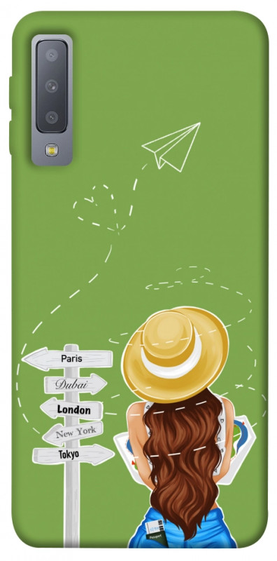Чехол itsPrint Travel girl для Samsung A750 Galaxy A7 (2018), lifestyle, купить оптом с доставкой