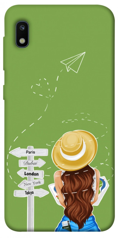 Чехол itsPrint Travel girl для Samsung Galaxy A10 (A105F), lifestyle, купить оптом с доставкой