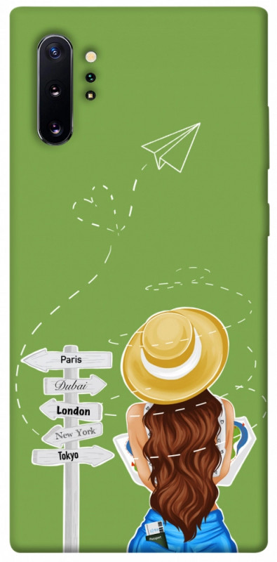Чехол itsPrint Travel girl для Samsung Galaxy Note 10 Plus, lifestyle, купить оптом с доставкой