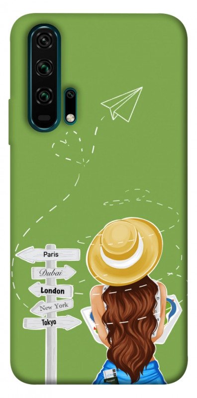 Чехол itsPrint Travel girl для Huawei Honor 20 Pro, lifestyle, купить оптом с доставкой