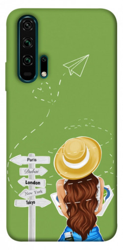 Чохол itsPrint Travel girl для Huawei Honor 20 Pro