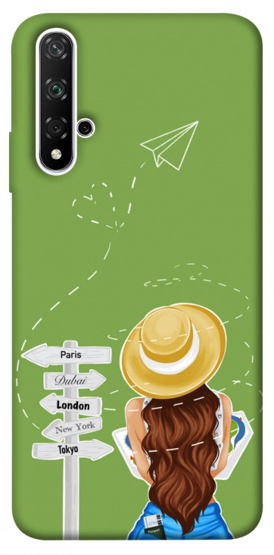 Чехол itsPrint Travel girl для Huawei Honor 20 / Nova 5T, lifestyle, купить оптом с доставкой
