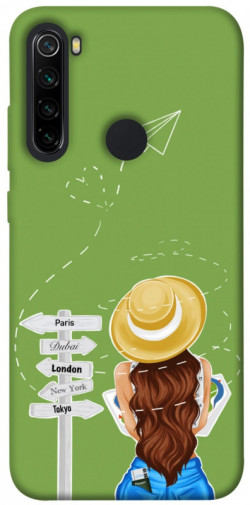Чехол itsPrint Travel girl для Xiaomi Redmi Note 8