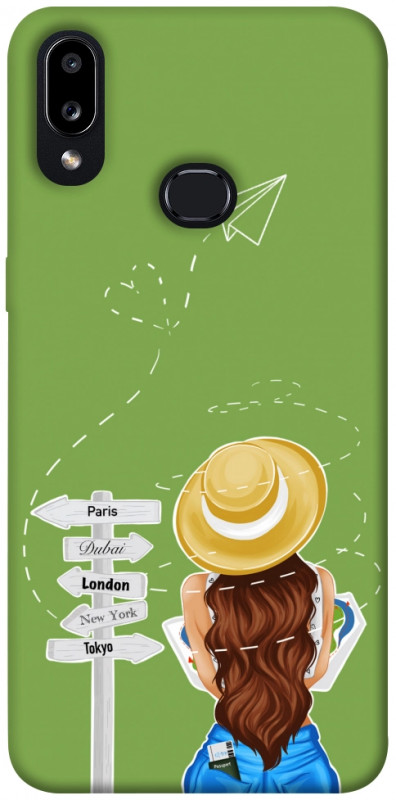 Чехол itsPrint Travel girl для Samsung Galaxy A10s, lifestyle, купить оптом с доставкой