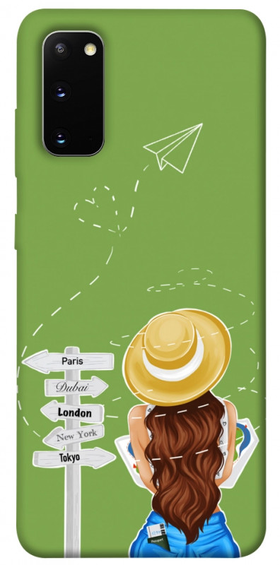 Чехол itsPrint Travel girl для Samsung Galaxy S20, lifestyle, купить оптом с доставкой