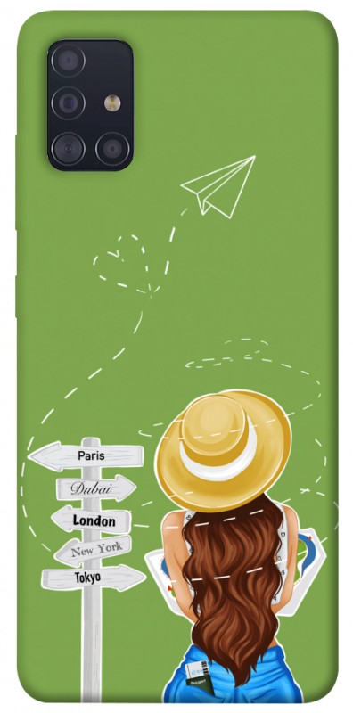 Чехол itsPrint Travel girl для Samsung Galaxy A51, lifestyle, купить оптом с доставкой