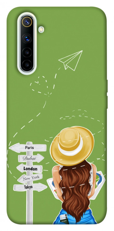 Чехол itsPrint Travel girl для Realme 6, lifestyle, купить оптом с доставкой