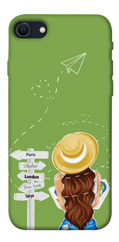 Чехол itsPrint Travel girl для Apple iPhone SE (2020), lifestyle, купить оптом с доставкой