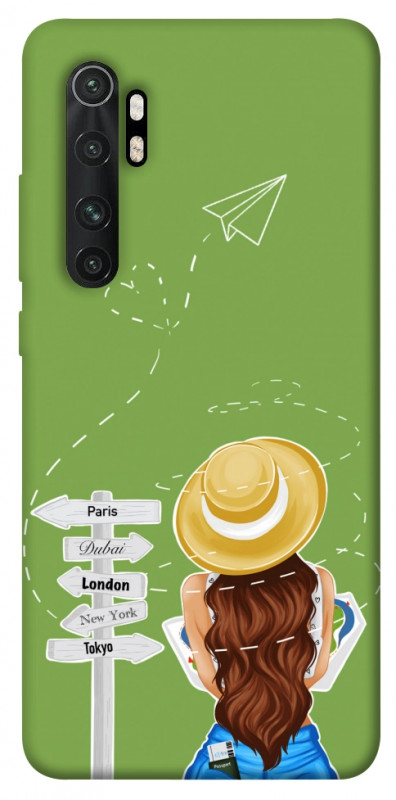 Чехол itsPrint Travel girl для Xiaomi Mi Note 10 Lite, lifestyle, купить оптом с доставкой