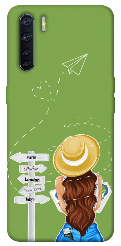 Чехол itsPrint Travel girl для Oppo A91, lifestyle, купить оптом с доставкой