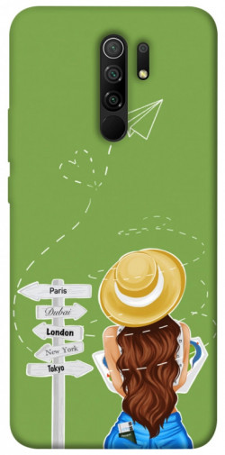 Чехол itsPrint Travel girl для Xiaomi Redmi 9