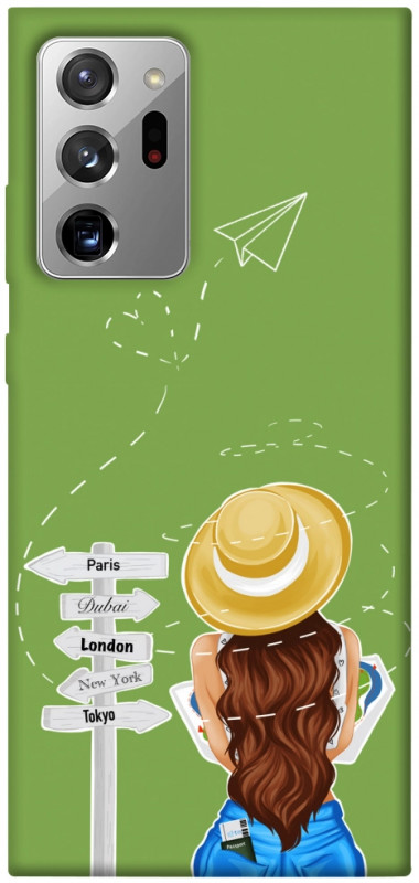 Чехол itsPrint Travel girl для Samsung Galaxy Note 20 Ultra, lifestyle, купить оптом с доставкой