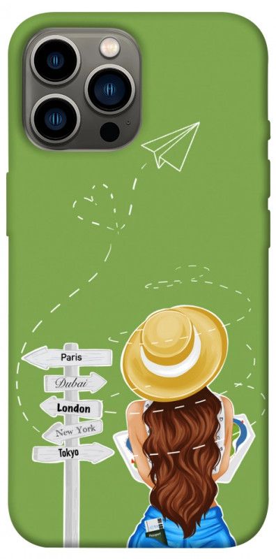 Чехол itsPrint Travel girl для Apple iPhone 12 Pro Max (6.7"), lifestyle, купить оптом с доставкой