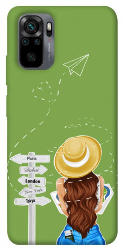 Чехол itsPrint Travel girl для Xiaomi Redmi Note 10 / Note 10s