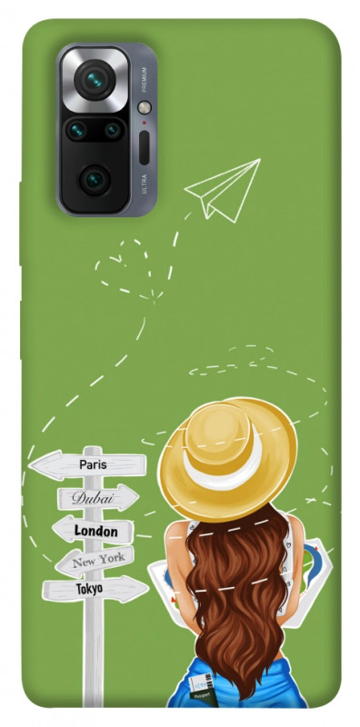 Чехол itsPrint Travel girl для Xiaomi Redmi Note 10 Pro, lifestyle, купить оптом с доставкой