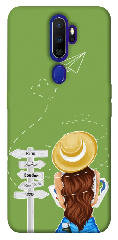 Чехол itsPrint Travel girl для Oppo A5 (2020) / Oppo A9 (2020), lifestyle, купить оптом с доставкой