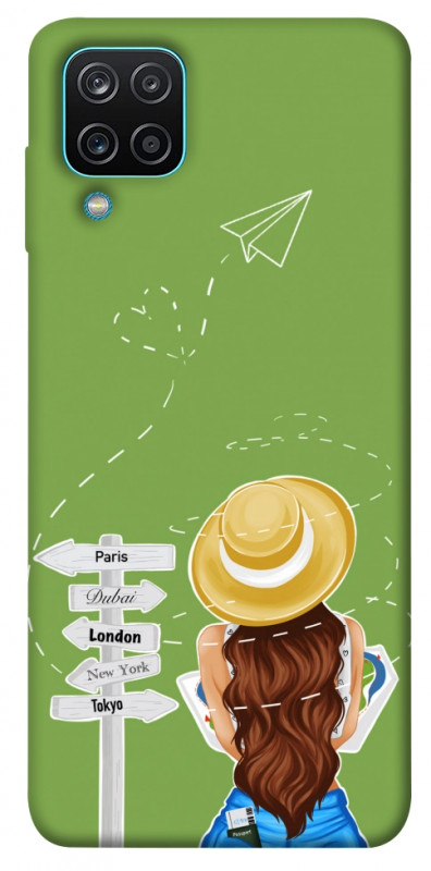 Чехол itsPrint Travel girl для Samsung Galaxy A12, lifestyle, купить оптом с доставкой