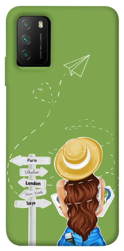Чехол itsPrint Travel girl для Xiaomi Poco M3, lifestyle, купить оптом с доставкой