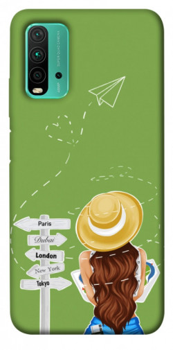 Чехол itsPrint Travel girl для Xiaomi Redmi Note 9 4G / Redmi 9 Power / Redmi 9T