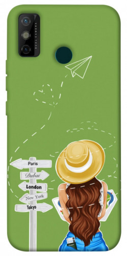 Чехол itsPrint Travel girl для TECNO Spark 6 Go