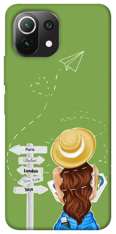 Чехол itsPrint Travel girl для Xiaomi Mi 11 Lite, lifestyle, купить оптом с доставкой