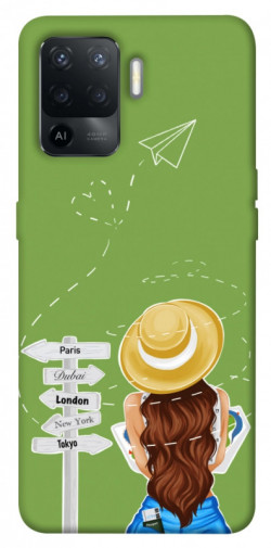 Чохол itsPrint Travel girl для Oppo Reno 5 Lite