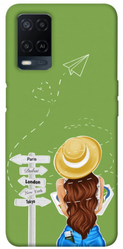 Чохол itsPrint Travel girl для Oppo A16s / A16