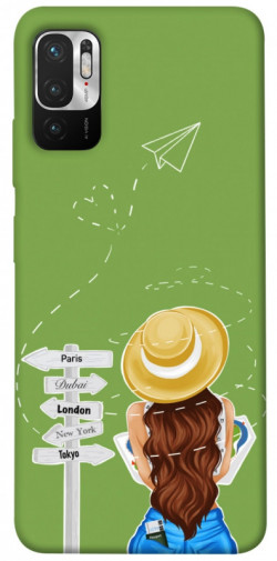 Чехол itsPrint Travel girl для Xiaomi Redmi Note 10 5G