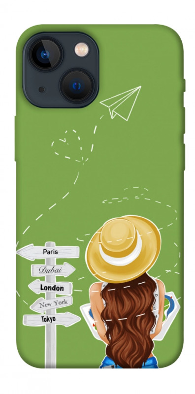 Чехол itsPrint Travel girl для Apple iPhone 13 mini (5.4"), lifestyle, купить оптом с доставкой