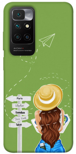 Чехол itsPrint Travel girl для Xiaomi Redmi 10