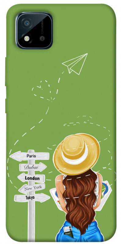 Чехол itsPrint Travel girl для Realme C11 (2021), lifestyle, купить оптом с доставкой