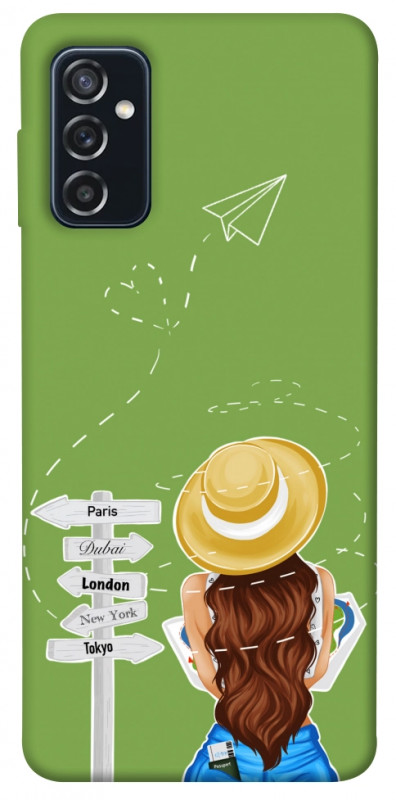 Чехол itsPrint Travel girl для Samsung Galaxy M52, lifestyle, купить оптом с доставкой