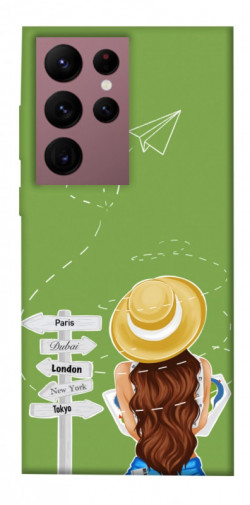 Чехол itsPrint Travel girl для Samsung Galaxy S22 Ultra