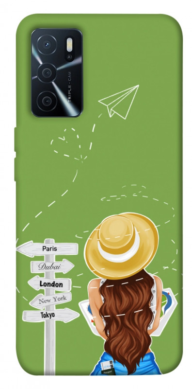 Чехол itsPrint Travel girl для Oppo A16s / A16, lifestyle, купить оптом с доставкой