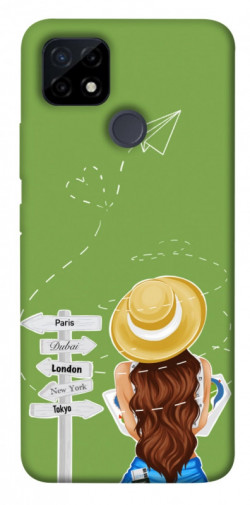 Чехол itsPrint Travel girl для Realme C21Y