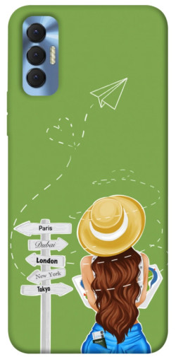 Чехол itsPrint Travel girl для TECNO Spark 8P