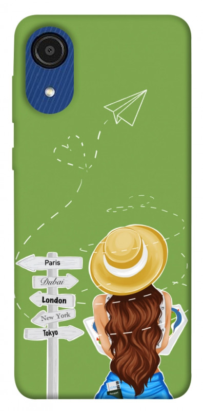 Чехол itsPrint Travel girl для Samsung Galaxy A03 Core, lifestyle, купить оптом с доставкой