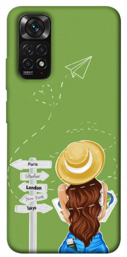 Чехол itsPrint Travel girl для Xiaomi Redmi Note 11 (Global) / Note 11S
