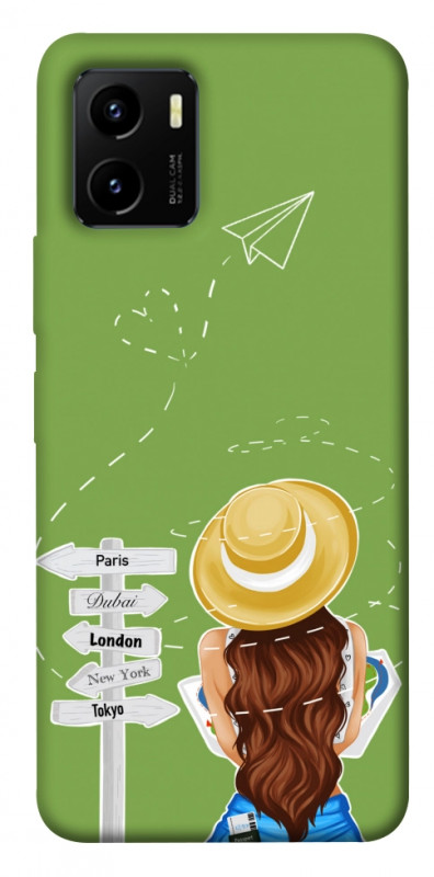 Чохол itsPrint Travel girl для Vivo Y15s, lifestyle, купити оптом з доставкою